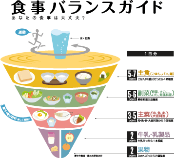 食事バランスガイド あなたの食事は大丈夫？